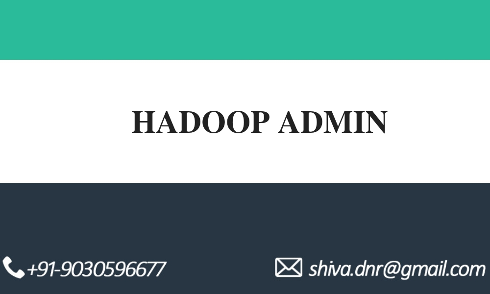 HADOOP ADMIN
