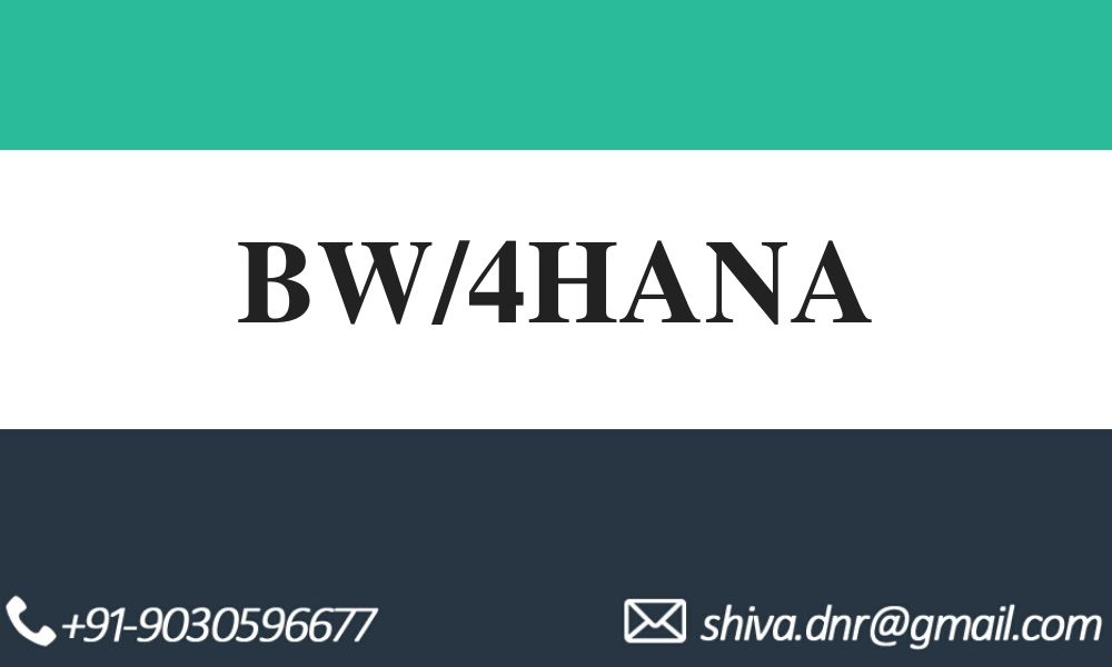 Bw4hana SAP BW/4HANA VIDEOS