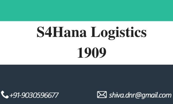 s4hana logistics videos