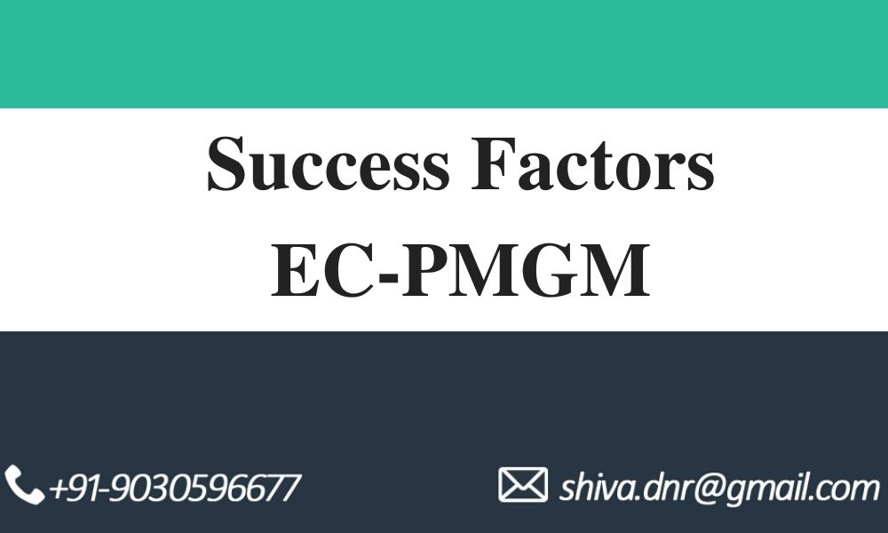 SUCCESS FACTORS EC SUCCESS FACTORS EC pmgm
