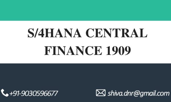 s4hana central finance videos